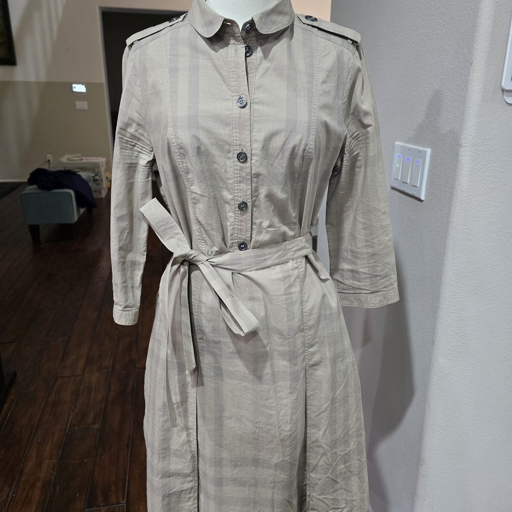 Burberry Beige Long Sleeve Dress